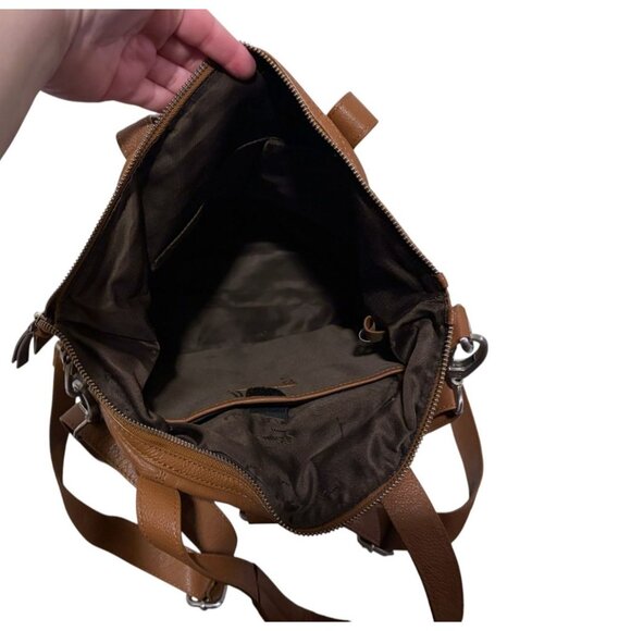 Genicci Leather Backpack Tablet Compartment Adjustable Convertible 100% Leather - Picture 12 of 16